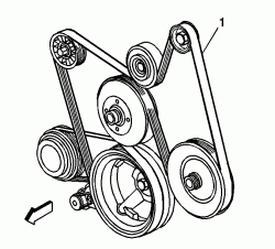 2004 chevy avalanche serpentine belt